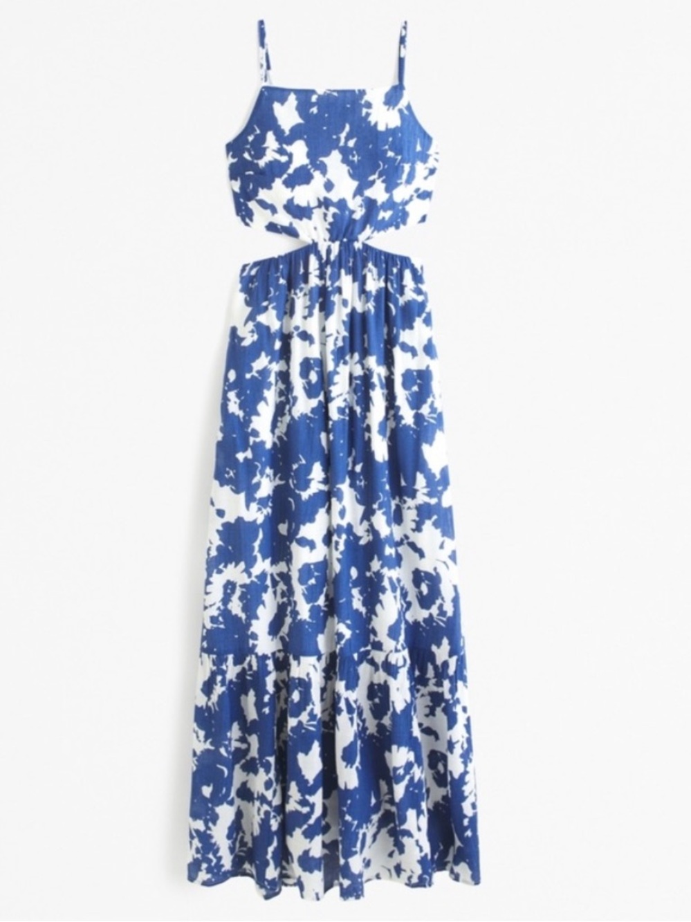 Abercrombie Textured Crinkle Cutout Maxi